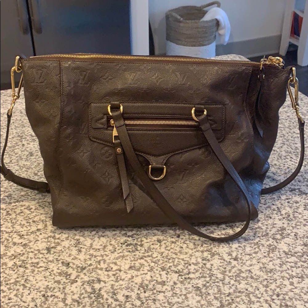 Louis Vuitton brown leather purse